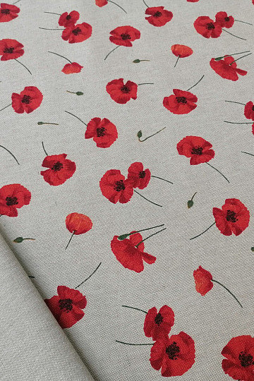 Mak dekorativna tkanina POPPY