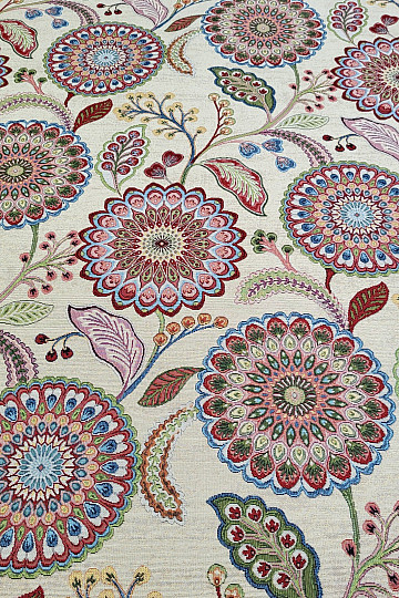 Tkanina za goblene ARCADIA MANDALA FLOWERS