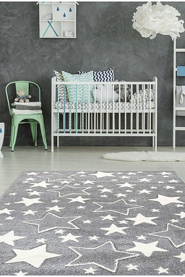 Dječji tepih AMIGO 329 STARS - GREY