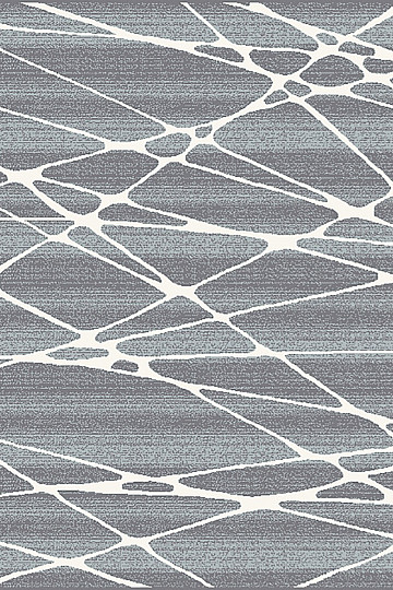 Komadni tepih BOHO geometrijski plavo/bijeli