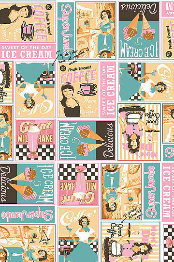 Dekorativna tkanina ICE CREAM