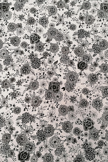 Pamučna tkanina FLOWERS FLORAL 1
