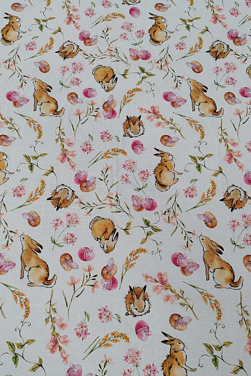 Pamučna tkanina PINK BUNNY