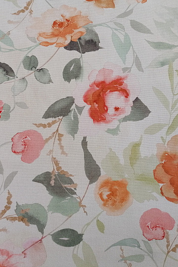 Dekorativna tkanina FLOWERS narančasta