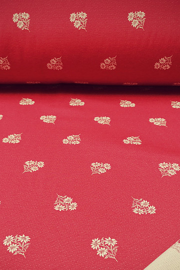 Dekorativna tkanina SRCE CVIJET I jacquard kombinacija