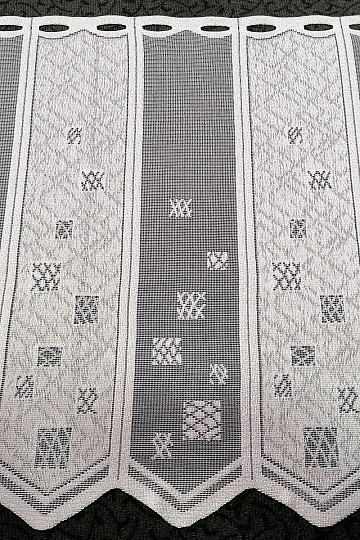 Vitražna zavjesa - žakard, vezena 934