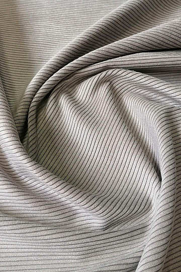 pokrovna tkanina RIB PEWTER sivo-bež svijetla