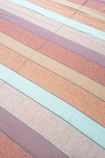 Dekorativna tkanina STRIPES narančasto-crvena