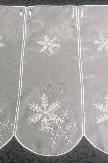 Božićna zavjesa za vitraž izvezena svjetlucavim 11582