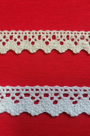 Pamučna čipka 75260 22mm bijela