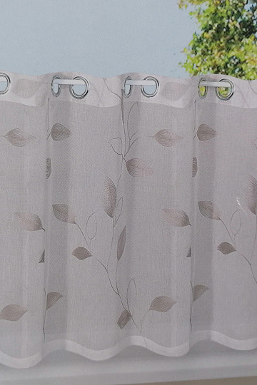 Gotova zavjesa GERSTER sivo-bež listovi 50x150 cm
