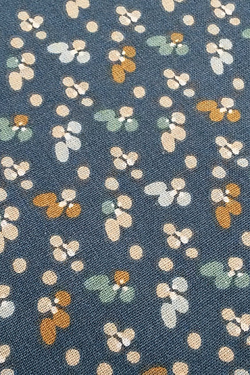 Pamučna tkanina FLOWERS FILOMENA plava
