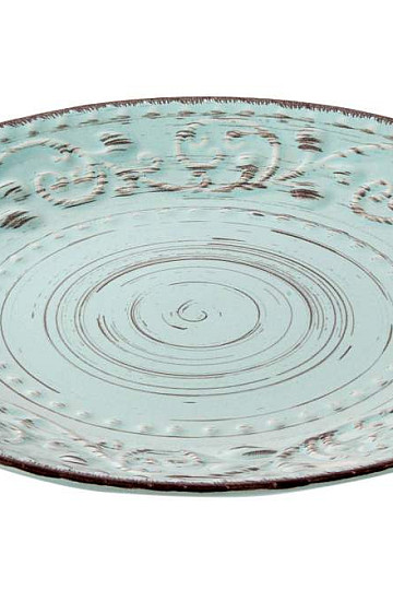 Plitki tanjur PLAVI RELJEF 21X2 CM
