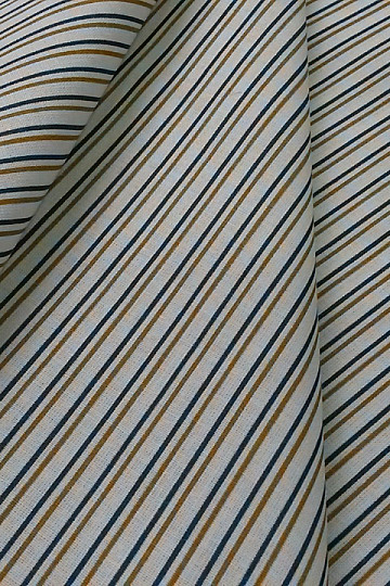 Pamučna tkanina STRIPE plavo-senf