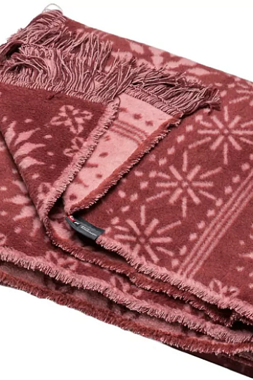 Pamučna deka Zimske snježne pahulje Crvene pahuljice