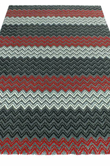 Moderan tepih ZIG ZAG crveni
