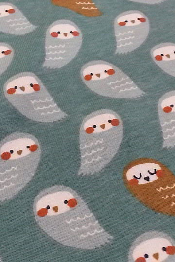 OWL tirkizno pamučno pletivo