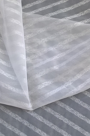 Luksuzna zavjesa STRIPE bijela