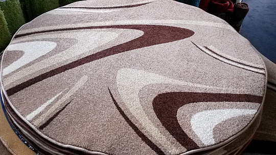 tepih krug KAVA bež