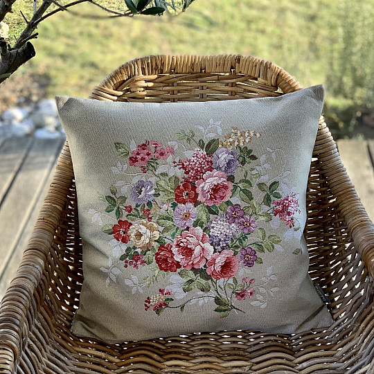 Navlaka za jastuk FLOWER BEIGE