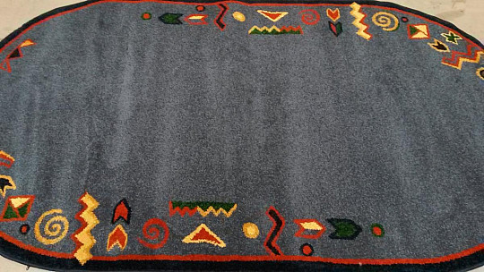 Ovalni tepih MODERN 130x240 plavi