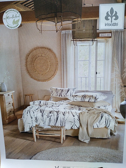 IRISETTE luksuzna satenska posteljina SKY 8463-80 NATUR ROSALIE