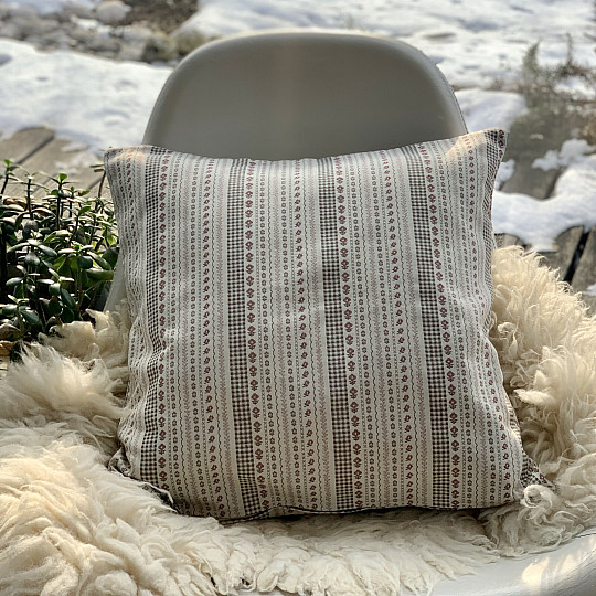 Navlaka za jastuk TOSCANA RIGA STRIPE bordo