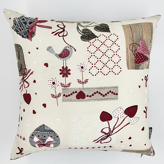 Ukrasna navlaka za jastuk TM PATCHWORK bordo