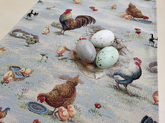 Goblen stolnjak i šal BACKYARD HEN