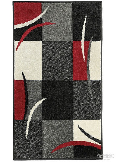 Komadni tepih PORTLAND crno-bijeli