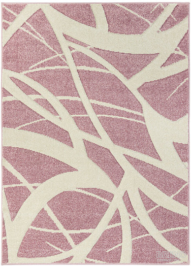 Komadni tepih PORTLAND roza i bijeli