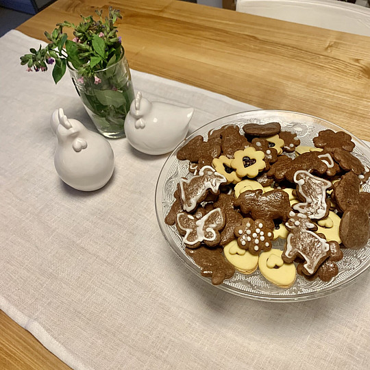 Laneni stolnjak VERONA bijeli