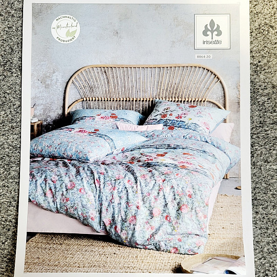 IRISETTE luksuzni pamučni saten GLAMOUR-K 20 plava