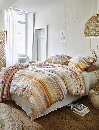 IRISETTE luksuzni pamučni saten MAGIC 50 narančastih pruga