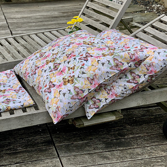 Francuska posteljina pamuk saten LEPTIRI