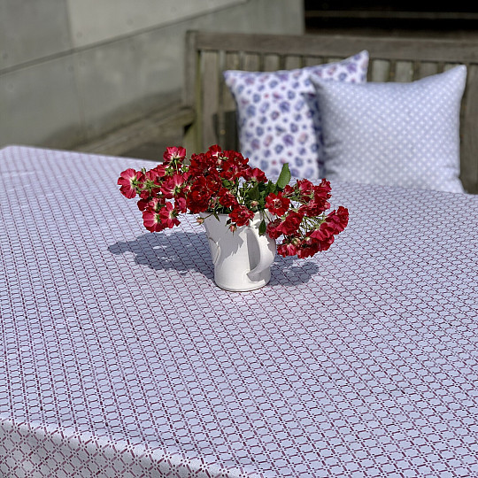 Stolnjak i šal MONTANA OLD PINK GRID