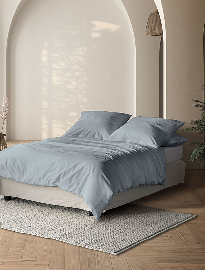 IRISETTE luksuzni pamučni saten PARIS 8000-20 PLAVO-SIVA