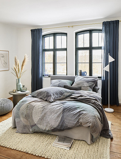 IRISETTE luksuzna posteljina od flanela ZOBEL 8553-11 GREY WHEEL