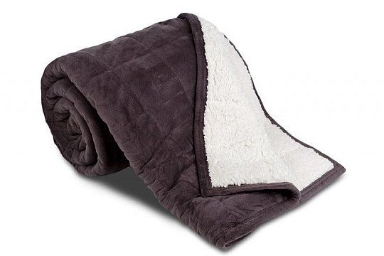 Deka od mikrofibre EXTRA SOFT ovčji bod ANTRACIT