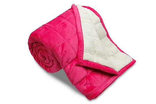 Deka od mikrofibre EXTRA SOFT sheep stitch PINK