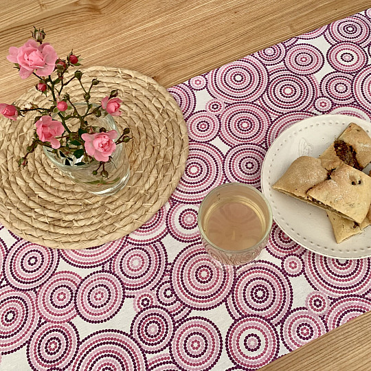 Šal MANDALA ECO lila