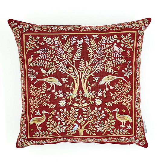 Tapiserijska jastučnica WILLIAM MORRIS bordo