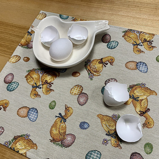 Podmetač za tapiseriju ŽUTE PATKE