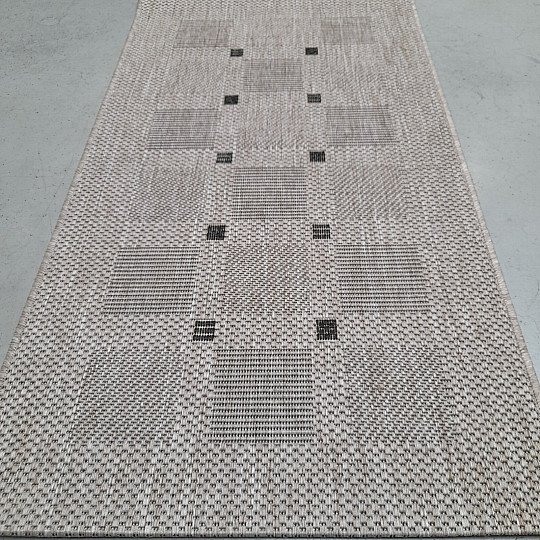 Tepih bouclé FLOORLUX 20079/04 točkice srebrno-crni