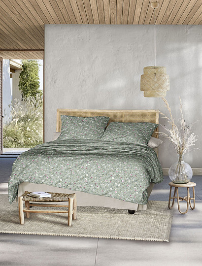 IRISETTE luksuzni pamučni saten TOKIO 8567-30 ZELENA