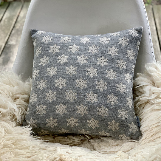 Luksuzni ukrasni pokrov FLAKES GREY A