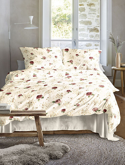 Luksuzna flanelska posteljina IRISETTE KOALA 8627-60 ROSE RED