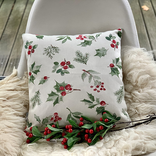 Božićna ukrasna navlaka HOLLY GREEN