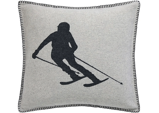 Dekorativni pokrov DF LUCA SKIER SIVI