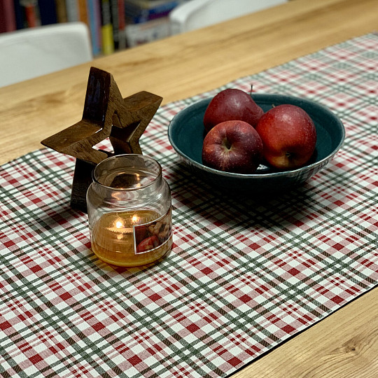 Božićni stolnjak i šal SCOTTISH SHELLEY CHECK